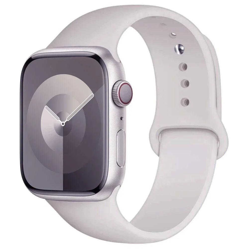 Correa de Silicona para Apple Watch 38mm al 49mm – Compatible con Series 1 al 9, SE y Ultra