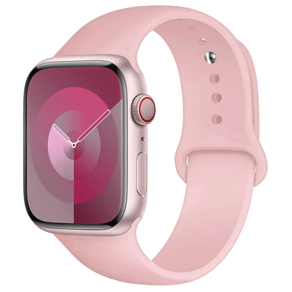 Correa de Silicona para Apple Watch 38mm al 49mm – Compatible con Series 1 al 9, SE y Ultra