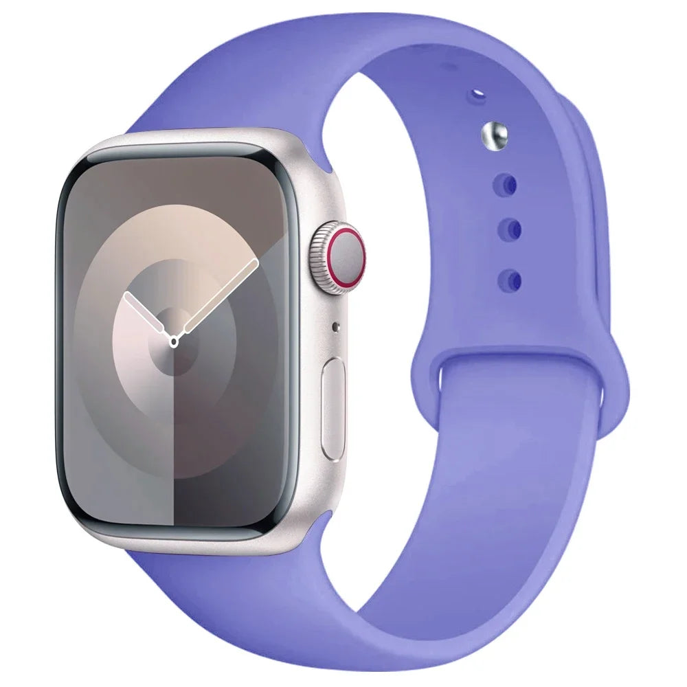 Correa de Silicona para Apple Watch 38mm al 49mm – Compatible con Series 1 al 9, SE y Ultra