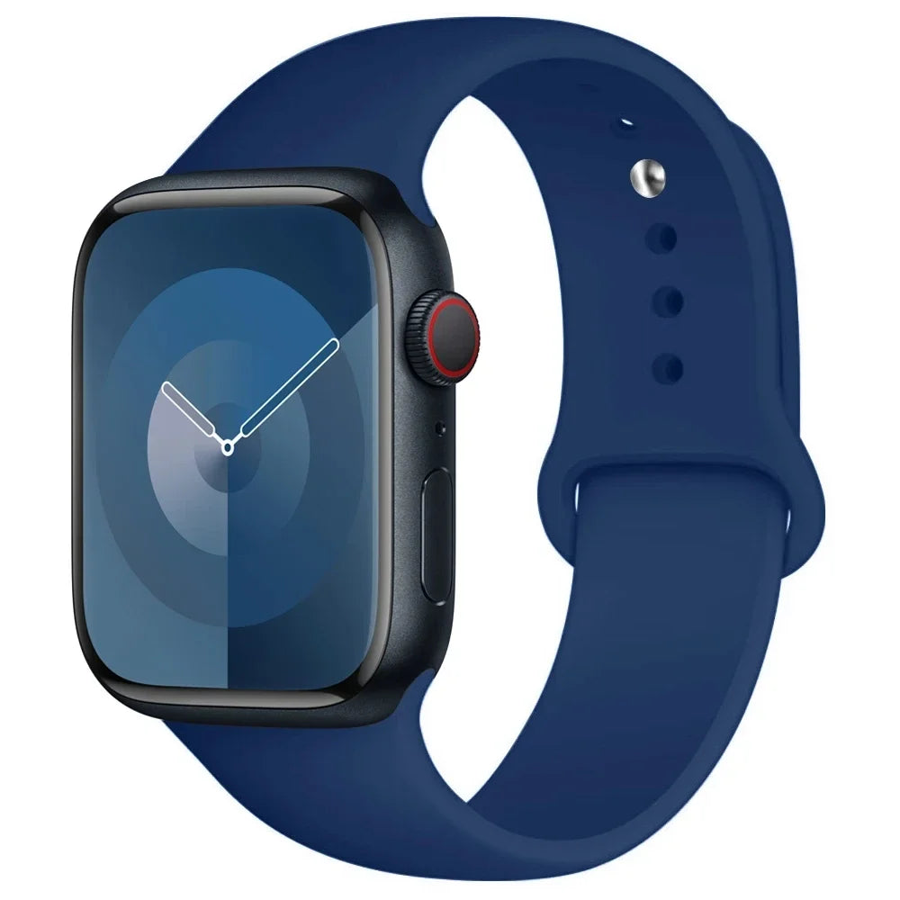 Correa de Silicona para Apple Watch 38mm al 49mm – Compatible con Series 1 al 9, SE y Ultra