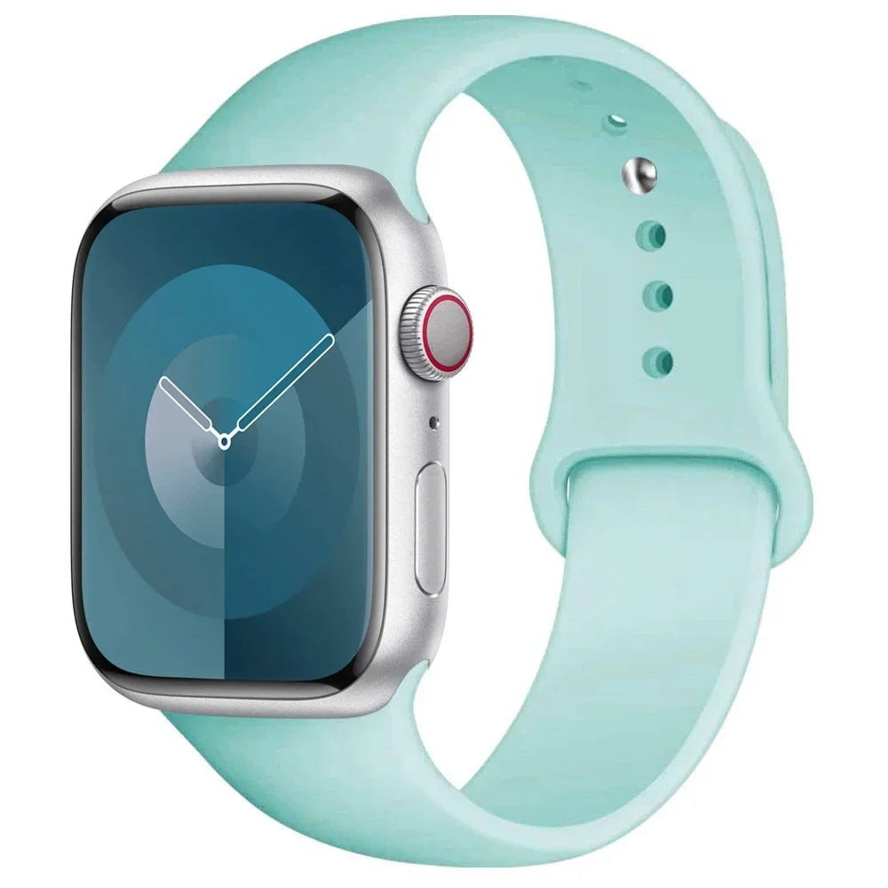 Correa de Silicona para Apple Watch 38mm al 49mm – Compatible con Series 1 al 9, SE y Ultra