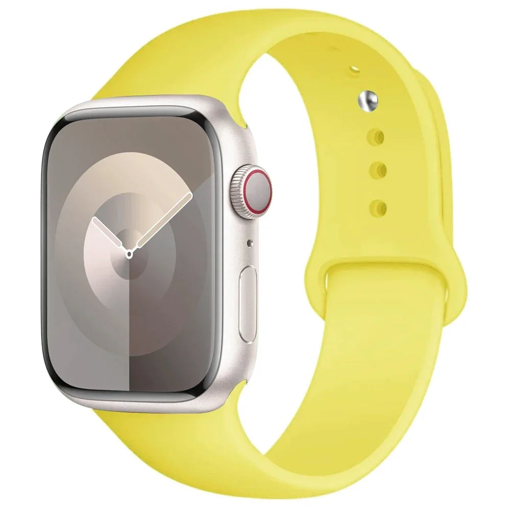 Correa de Silicona para Apple Watch 38mm al 49mm – Compatible con Series 1 al 9, SE y Ultra