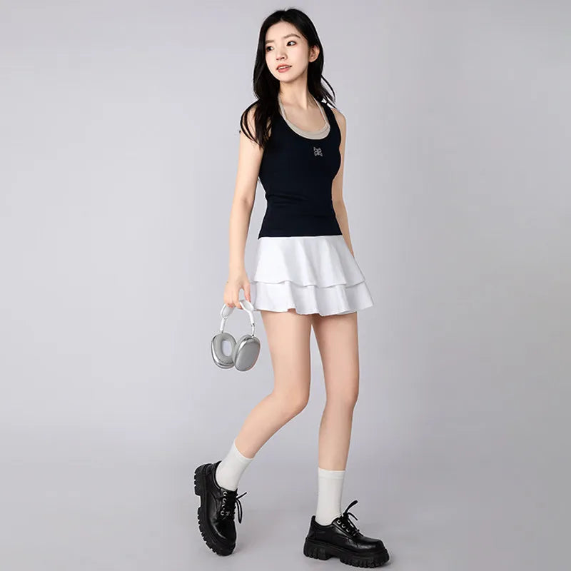 Falda Deportiva Culottes para Mujer - Secado Rápido, Antiexposición, Ideal para Tenis, Yoga y Running