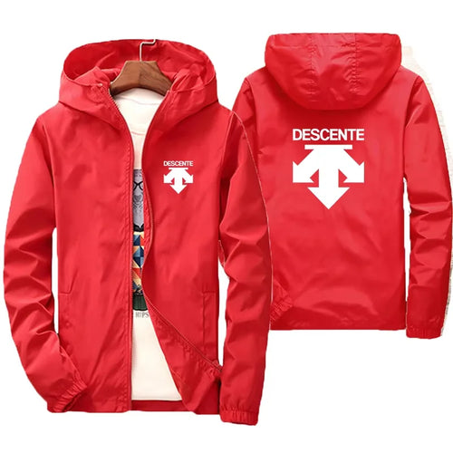Campera Cortaviento Negra con Capucha – Liviana e Impermeable Talle M al 6XL