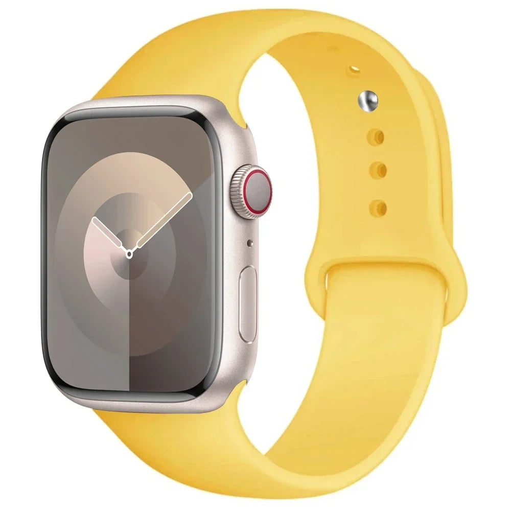 Correa de Silicona para Apple Watch 38mm al 49mm – Compatible con Series 1 al 9, SE y Ultra
