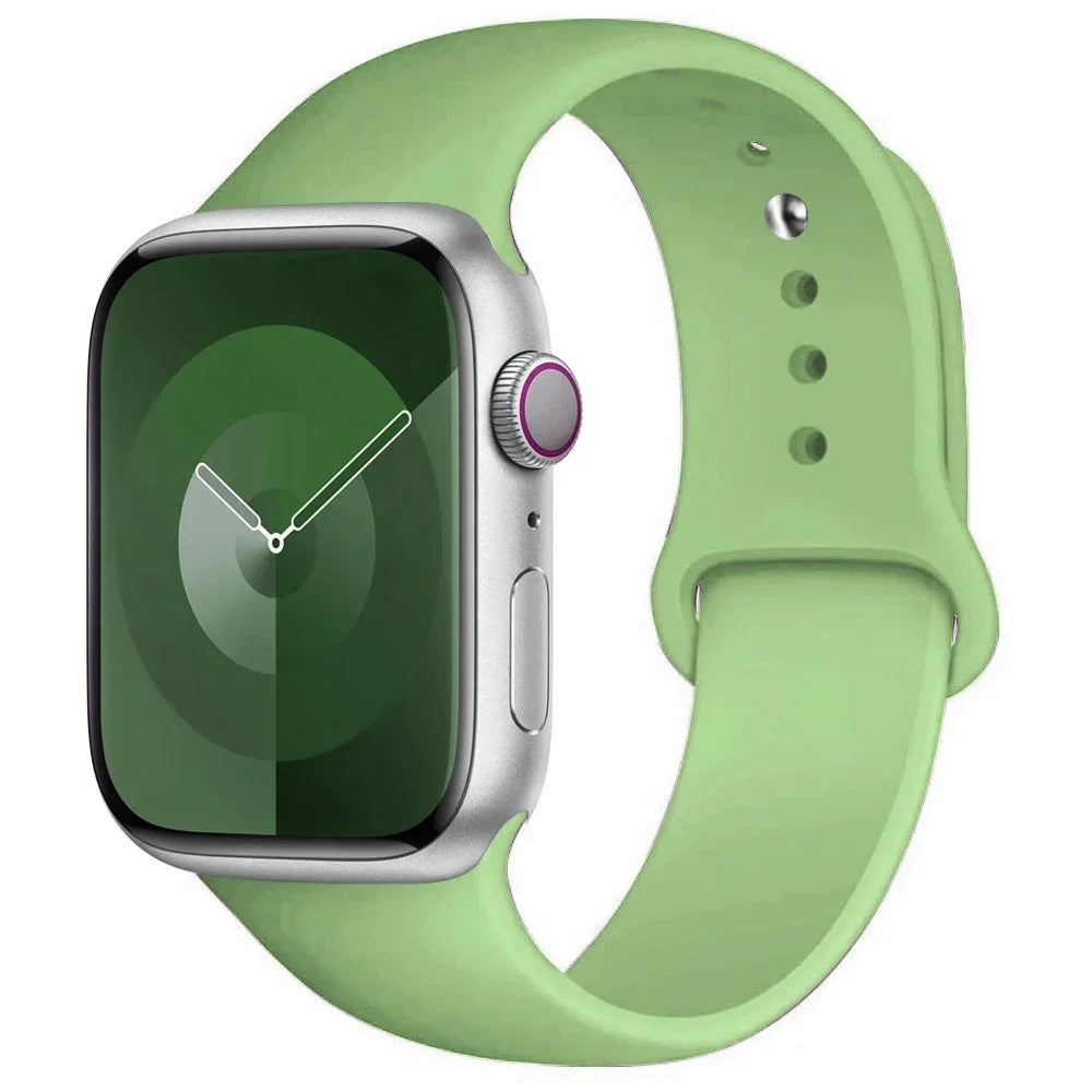 Correa de Silicona para Apple Watch 38mm al 49mm – Compatible con Series 1 al 9, SE y Ultra