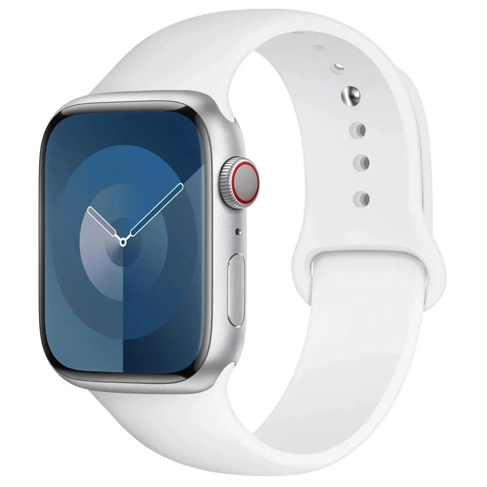 Correa de Silicona para Apple Watch 38mm al 49mm – Compatible con Series 1 al 9, SE y Ultra