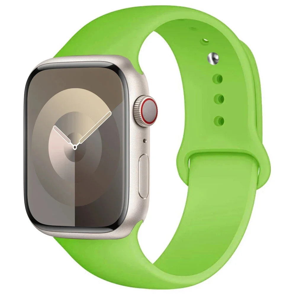 Correa de Silicona para Apple Watch 38mm al 49mm – Compatible con Series 1 al 9, SE y Ultra