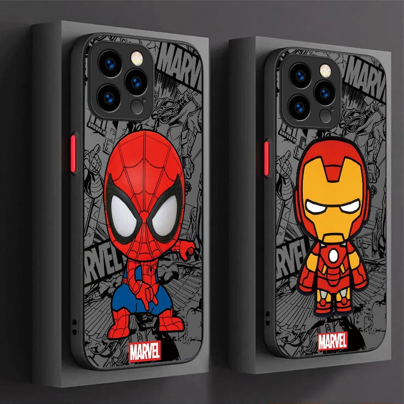 Funda Spider-Man Marvel para iPhone 17, 16, 15, 14, 13, 12, 11 Pro Max y más