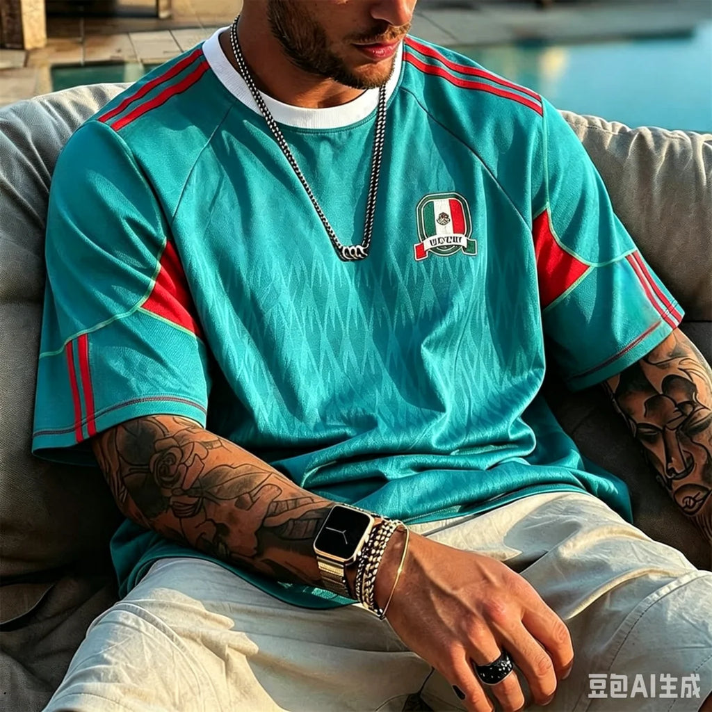 Remera Gráfica Brasil Rio – Estilo Vintage para Fanáticos del Fútbol