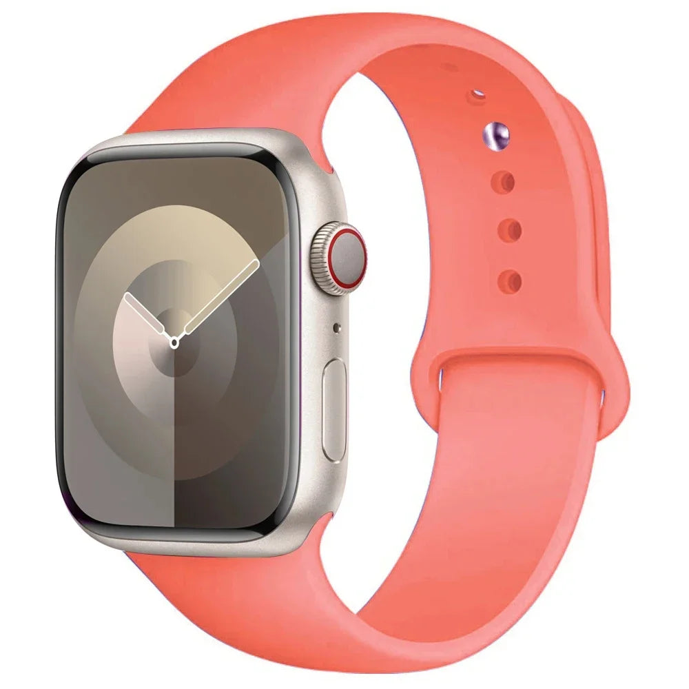 Correa de Silicona para Apple Watch 38mm al 49mm – Compatible con Series 1 al 9, SE y Ultra