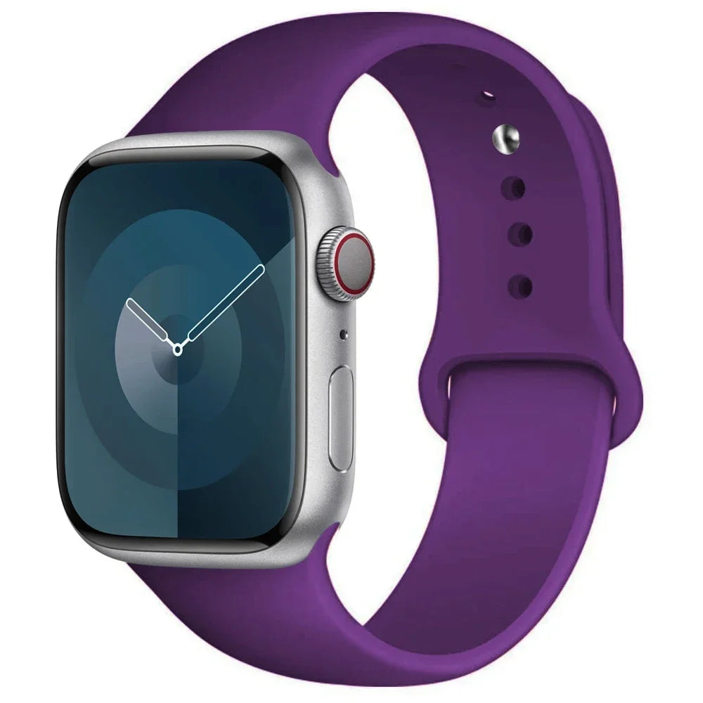 Correa de Silicona para Apple Watch 38mm al 49mm – Compatible con Series 1 al 9, SE y Ultra