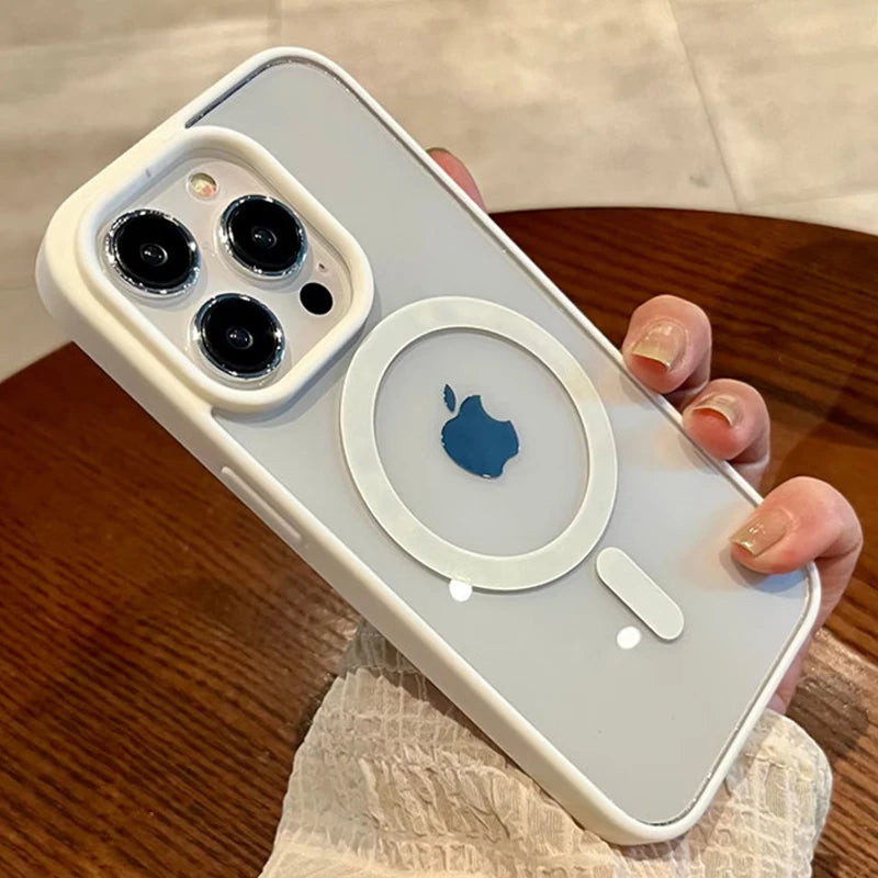 Funda iPhone Magnética Transparente con MagSafe – Compatible con iPhone 11 al 16 Pro Max