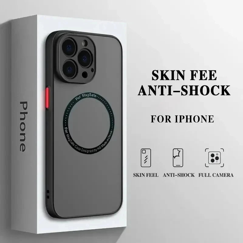 Funda iPhone Matte Armor Magnética con MagSafe – Compatible con iPhone 11 al 16 Pro Max