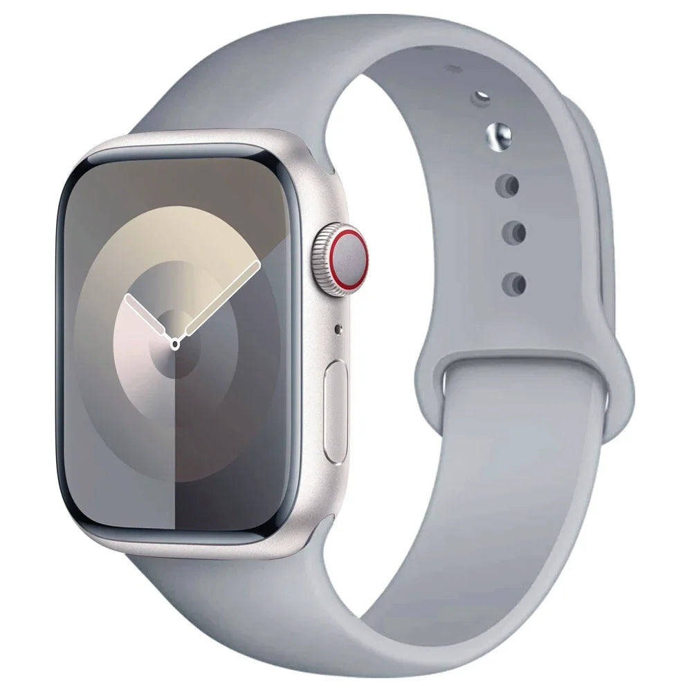 Correa de Silicona para Apple Watch 38mm al 49mm – Compatible con Series 1 al 9, SE y Ultra
