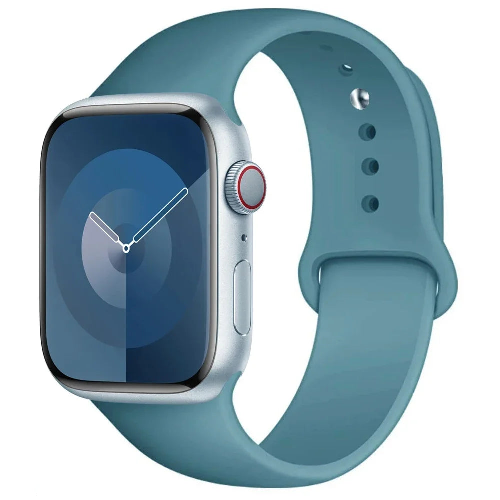 Correa de Silicona para Apple Watch 38mm al 49mm – Compatible con Series 1 al 9, SE y Ultra
