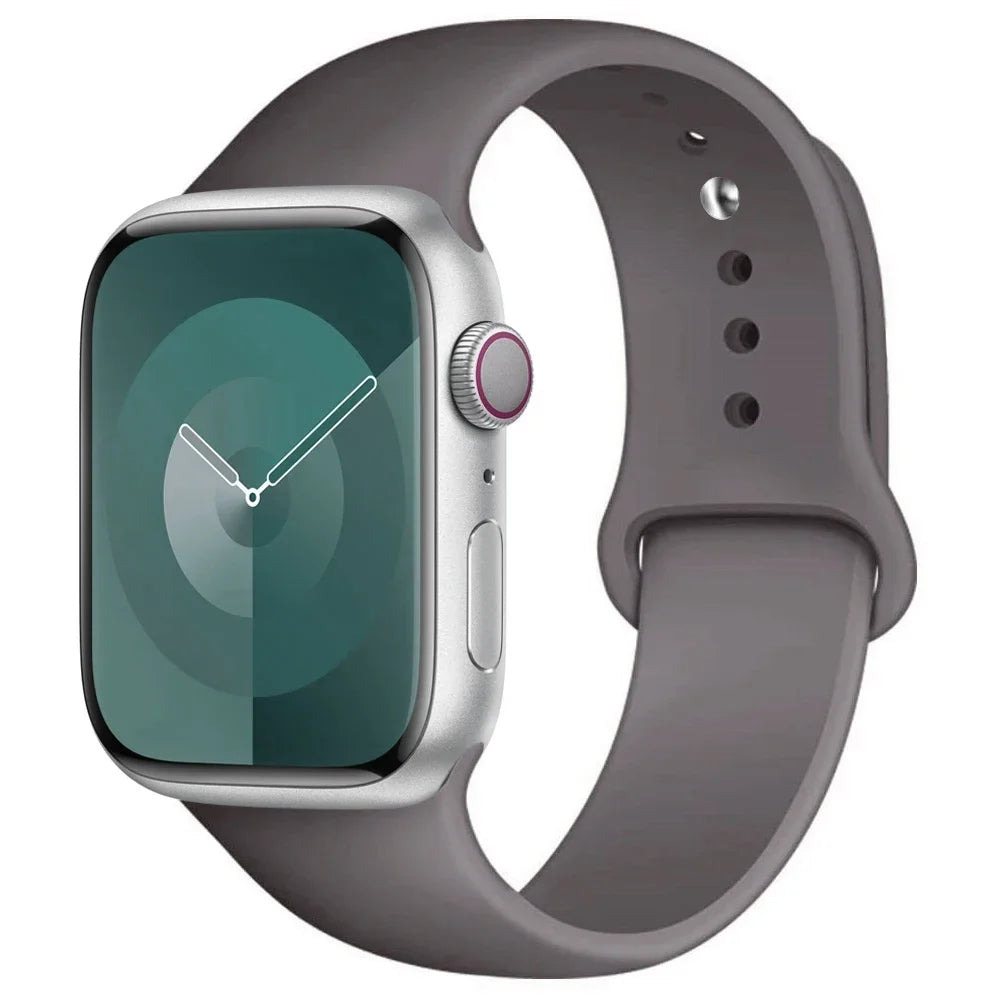 Correa de Silicona para Apple Watch 38mm al 49mm – Compatible con Series 1 al 9, SE y Ultra