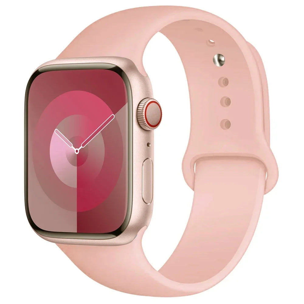 Correa de Silicona para Apple Watch 38mm al 49mm – Compatible con Series 1 al 9, SE y Ultra