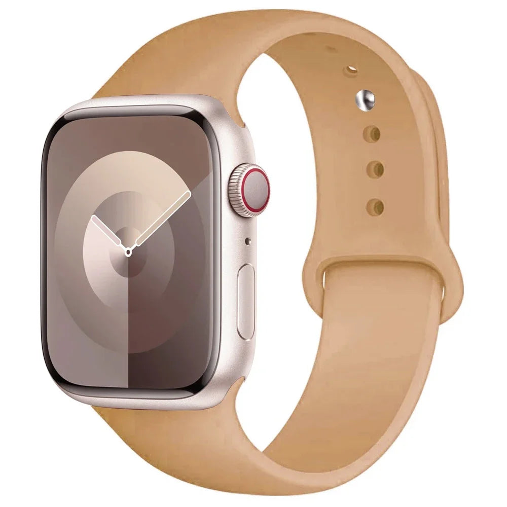 Correa de Silicona para Apple Watch 38mm al 49mm – Compatible con Series 1 al 9, SE y Ultra