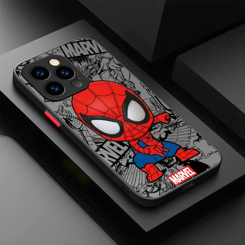 Funda Spider-Man Marvel para iPhone 17, 16, 15, 14, 13, 12, 11 Pro Max y más