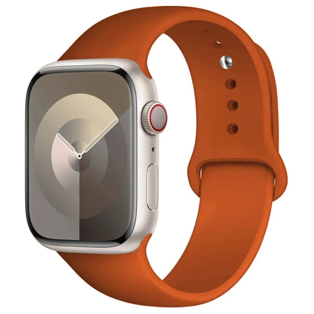 Correa de Silicona para Apple Watch 38mm al 49mm – Compatible con Series 1 al 9, SE y Ultra