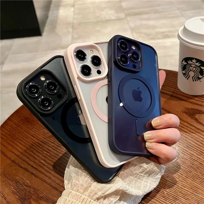 Funda iPhone Magnética Transparente con MagSafe – Compatible con iPhone 11 al 16 Pro Max