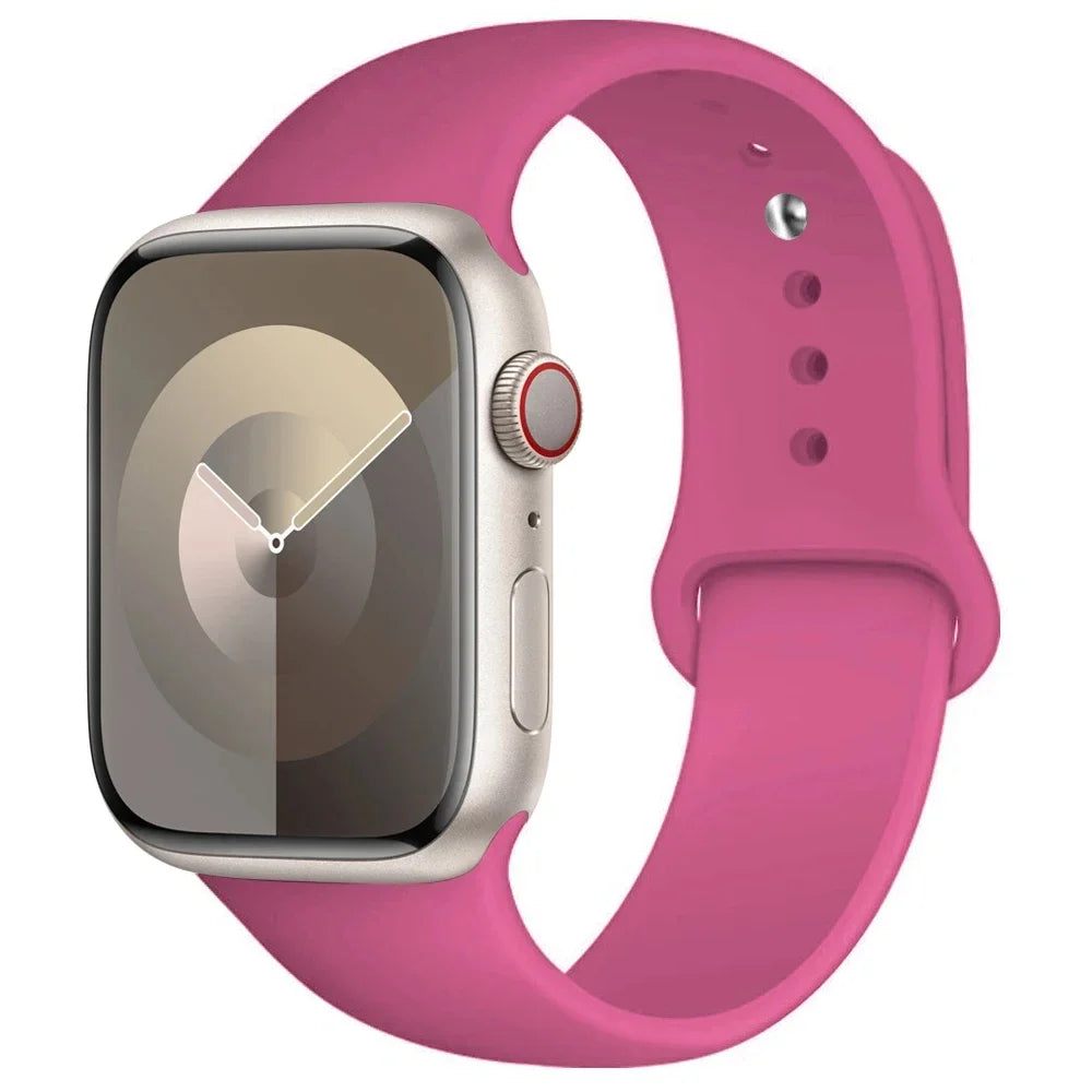 Correa de Silicona para Apple Watch 38mm al 49mm – Compatible con Series 1 al 9, SE y Ultra