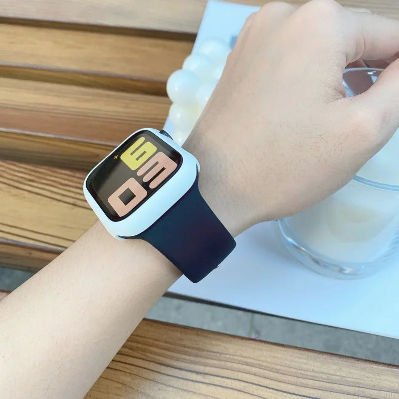 Correa de Silicona para Apple Watch 38mm al 49mm – Compatible con Series 1 al 9, SE y Ultra