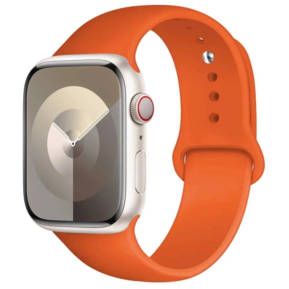 Correa de Silicona para Apple Watch 38mm al 49mm – Compatible con Series 1 al 9, SE y Ultra
