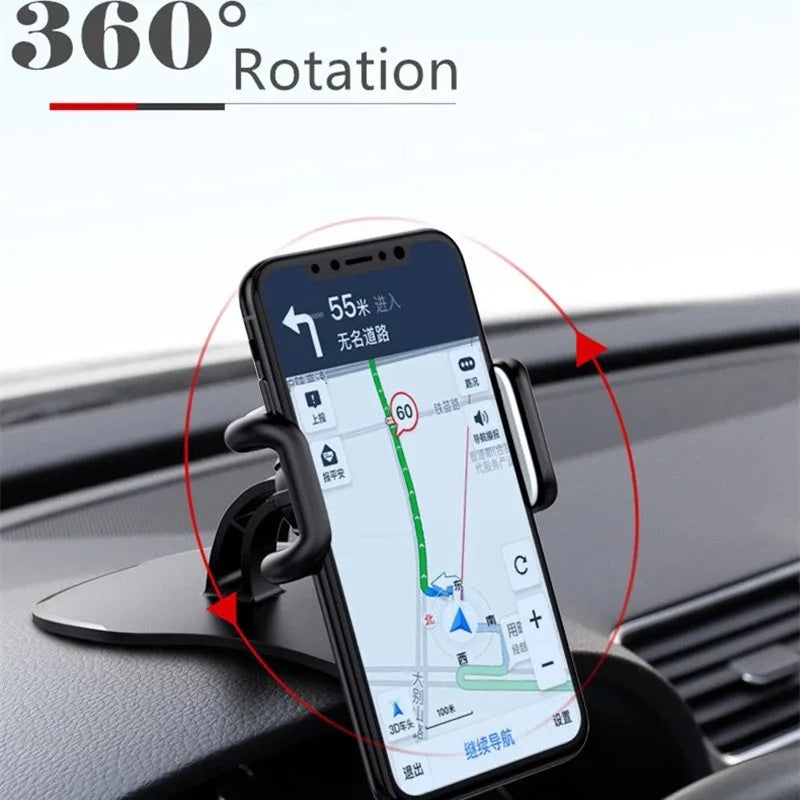 Soporte de Teléfono para Auto Giratorio 360° – Universal para Tablero