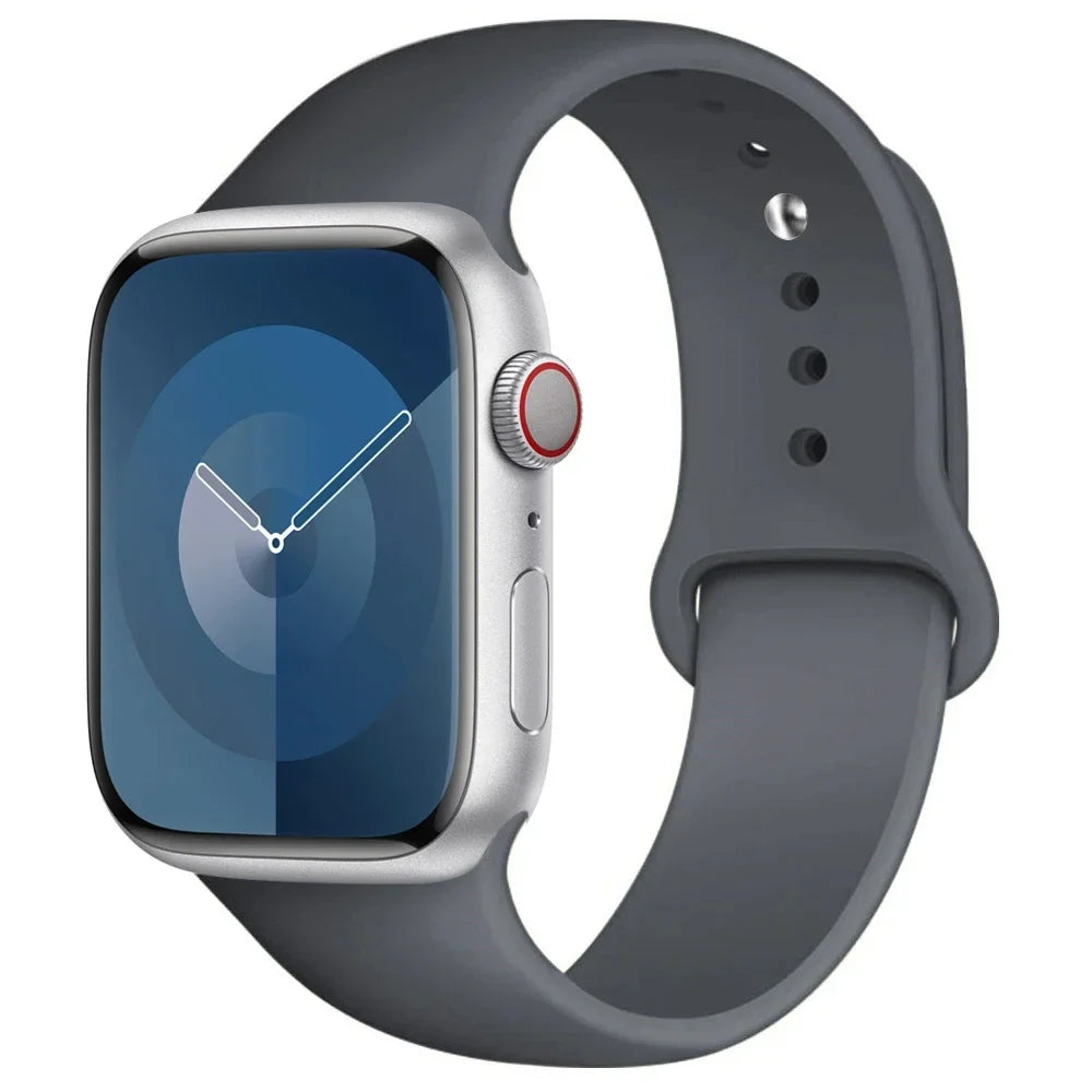 Correa de Silicona para Apple Watch 38mm al 49mm – Compatible con Series 1 al 9, SE y Ultra