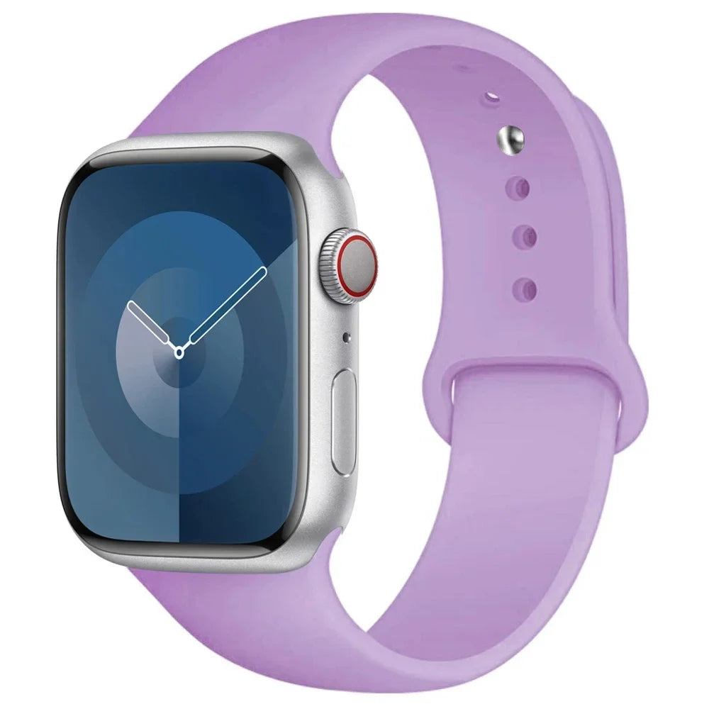Correa de Silicona para Apple Watch 38mm al 49mm – Compatible con Series 1 al 9, SE y Ultra