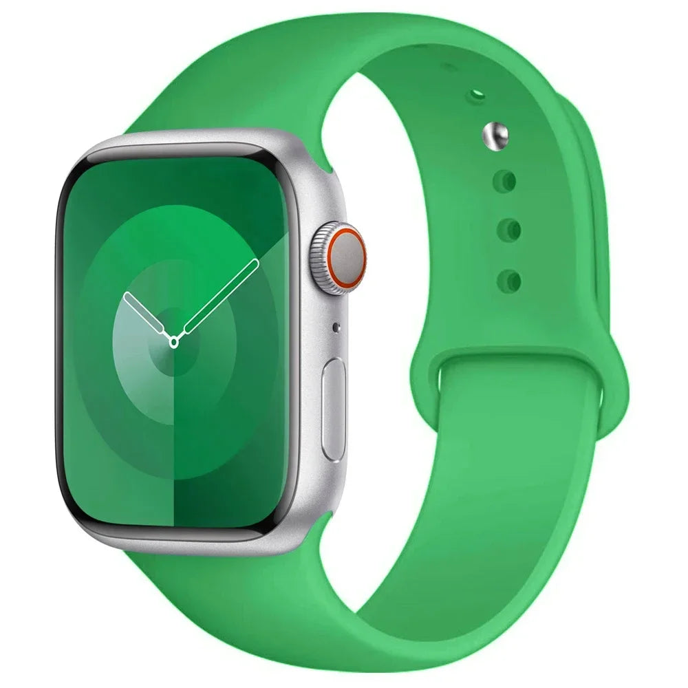 Correa de Silicona para Apple Watch 38mm al 49mm – Compatible con Series 1 al 9, SE y Ultra